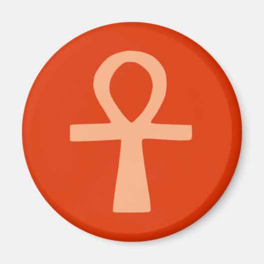 Symbol für Kemetismus (orange) Magnet (Vorne)