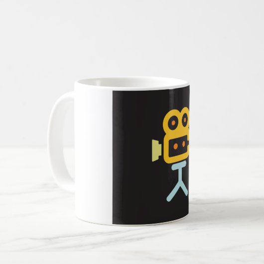 Symbol für Kinokamera Kaffeetasse (Vorderseite Links)