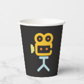 Symbol für Kinokamera Pappbecher (Vorderseite)