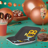 Symbol für Kinokamera Pappteller