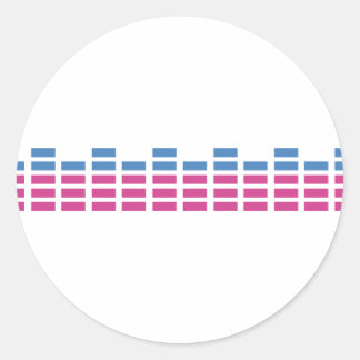 Symbol für Klubsound Runder Aufkleber