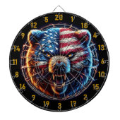 Symbol für Kraft und Bärenfreiheit Dartscheibe (vorne)