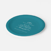 Symbol für Krankenpflege: Woche der Gesundheitsver Pappteller (Schrägansicht)