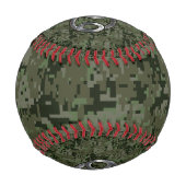 Symbol für Krebs auf der grünen digitalen Camoufla Baseball (Rückseite)