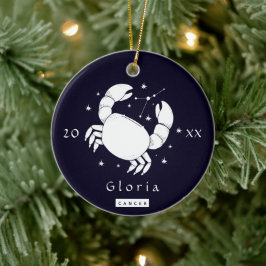 Symbol für Krebs Zodiac Geburtstag Sternzeichen Ja Keramik Ornament
