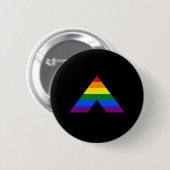 Symbol für LGBT, gerade Pyramide Button (Vorne & Hinten)