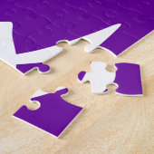 Symbol für lila und weiße chinesische Liebe Puzzle (Seite)