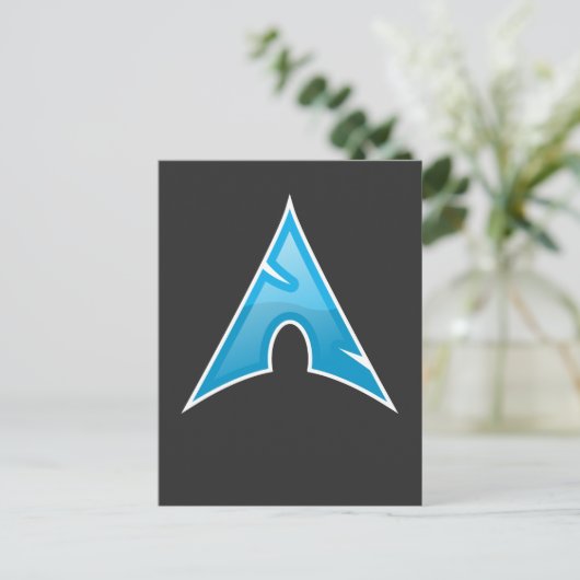 Symbol für Linux-Liebe-Logo für Computergenius-Arc Postkarte (Stehend Vorderseite)