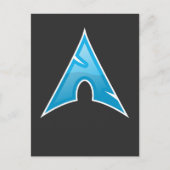 Symbol für Linux-Liebe-Logo für Computergenius-Arc Postkarte (Vorderseite)