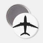 Symbol für Luftfahrzeuge des Flugzeug Magnet (Vorderseite/Rückseite)