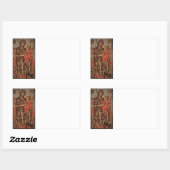 Symbol für Madonna und Kind Rechteckiger Aufkleber (Blatt)