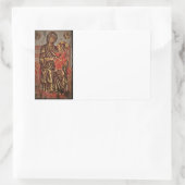 Symbol für Madonna und Kind Rechteckiger Aufkleber (Tasche)