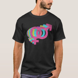 Symbol für männliche Liebe 80er Colors der 80er Ja T-Shirt