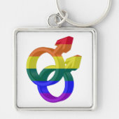 Symbol für männliche Paare Schlüsselanhänger (Vorne)