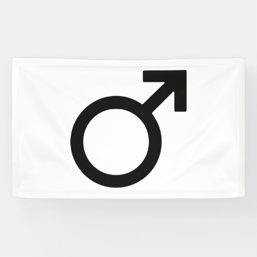 Symbol für männliches Geschlecht Banner (Horizontal)