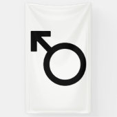 Symbol für männliches Geschlecht Banner (Vertikal)