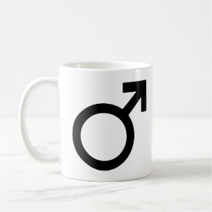 Symbol für männliches Geschlecht Kaffeetasse