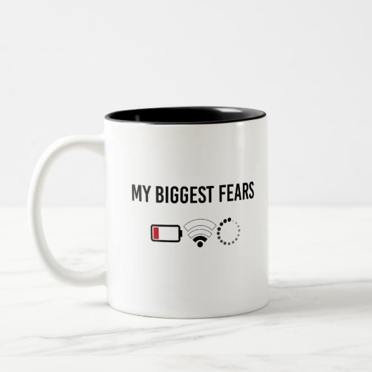 Symbol für mein Shirt-Programm mit der größten Ang Zweifarbige Tasse (Links)