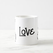 Symbol für moderne koreanische Liebe Kaffeetasse (Mittel)