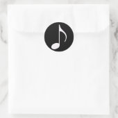 Symbol für musikalische Note Runder Aufkleber (Tasche)