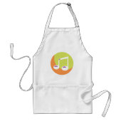 Symbol für musikalische Note Schürze (Vorne)