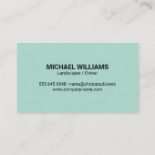 Symbol für natürliche Blätter Visitenkarte (Rückseite)