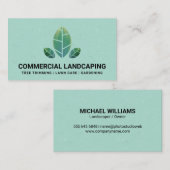 Symbol für natürliche Blätter Visitenkarte (Vorne/Hinten)