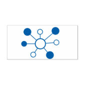 Symbol für Netzwerk-Hub-Verbindung Permastempel (Design)