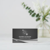 Symbol für Netzwerkkommunikation | Firmenlogo Visitenkarte (Stehend Vorderseite)