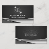 Symbol für Netzwerkkommunikation | Firmenlogo Visitenkarte (Vorne/Hinten)