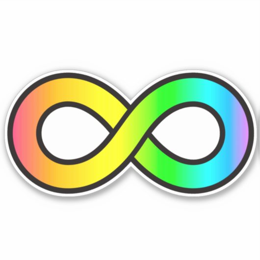 Symbol für NeuroVielfalt Aufkleber (Vorderseite)