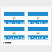 Symbol für Nicaragua Rechteckiger Aufkleber (Blatt)