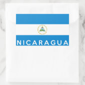 Symbol für Nicaragua Rechteckiger Aufkleber (Tasche)