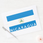 Symbol für Nicaragua Rechteckiger Aufkleber (Umschlag)
