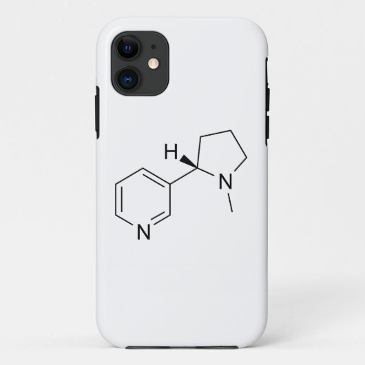Symbol für Nikotinchemikalien Case-Mate iPhone Hülle (Rückseite)