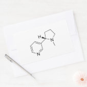 Symbol für Nikotinchemikalien Rechteckiger Aufkleber (Umschlag)