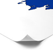 Symbol für Nordkorea Poster (Ecke)