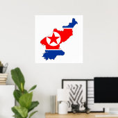Symbol für Nordkorea Poster (Heimbüro)