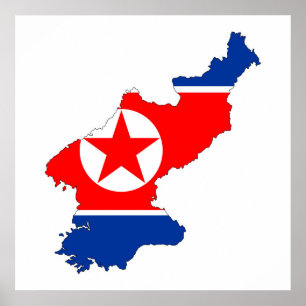Symbol für Nordkorea Poster