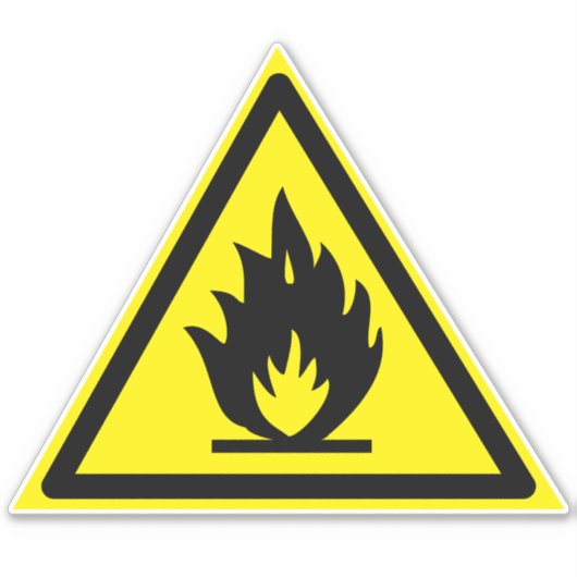 Symbol für oxidative Stoffe Aufkleber (Vorderseite)