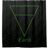 Symbol für Pagan-Elemente Duschvorhang (Vorderseite)