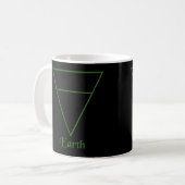 Symbol für Pagan-Elemente Kaffeetasse (Vorderseite Links)