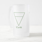 Symbol für Pagan-Elemente Mattglas Bierglas (Vorderseite Links)