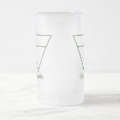 Symbol für Pagan-Elemente Mattglas Bierglas (Mittel)