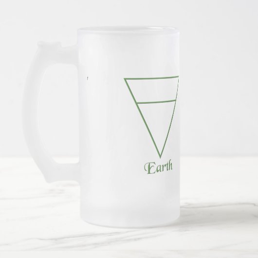Symbol für Pagan-Elemente Mattglas Bierglas (Links)