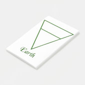 Symbol für Pagan-Elemente Post-it Klebezettel (angewinkelt)