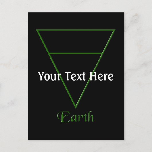 Symbol für Pagan-Elemente Postkarte (Vorderseite)
