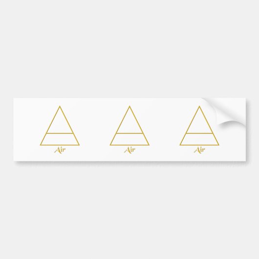 Symbol für Pagan-Luftelement Autoaufkleber (Vorne)