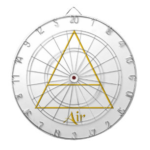 Symbol für Pagan-Luftelement Dartscheibe
