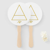 Symbol für Pagan-Luftelement Fächer (Vorne und Hinten)